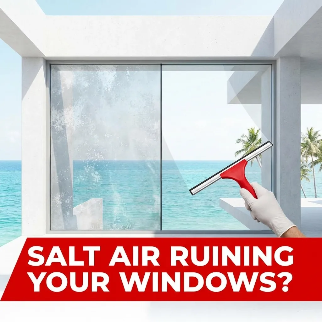 ¿El aire salino está arruinando tus ventanas? La guía definitiva para tener cristales impecables en los Cayos de Florida