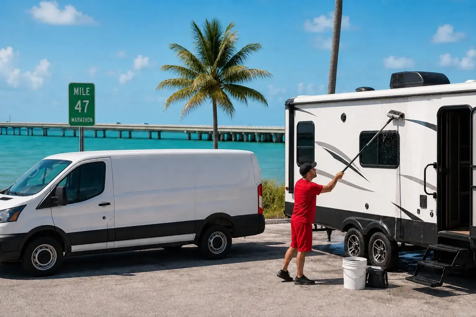 Detallado Móvil de Casas Rodantes en Marathon, FL — LeoServe Va a Donde Estás