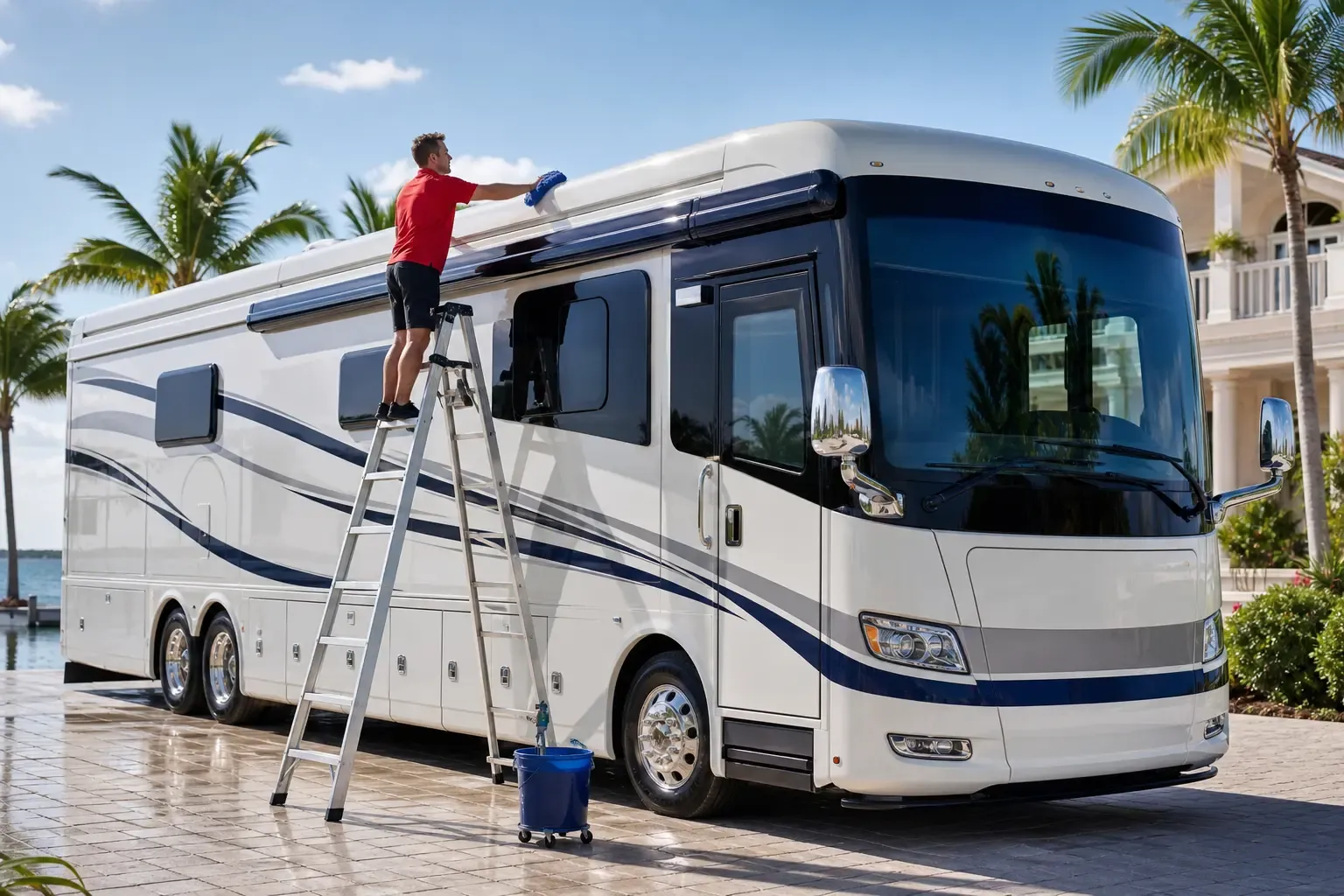 Limpieza de techos de casas rodantes en los Cayos de Florida: por qué necesita su propio paso