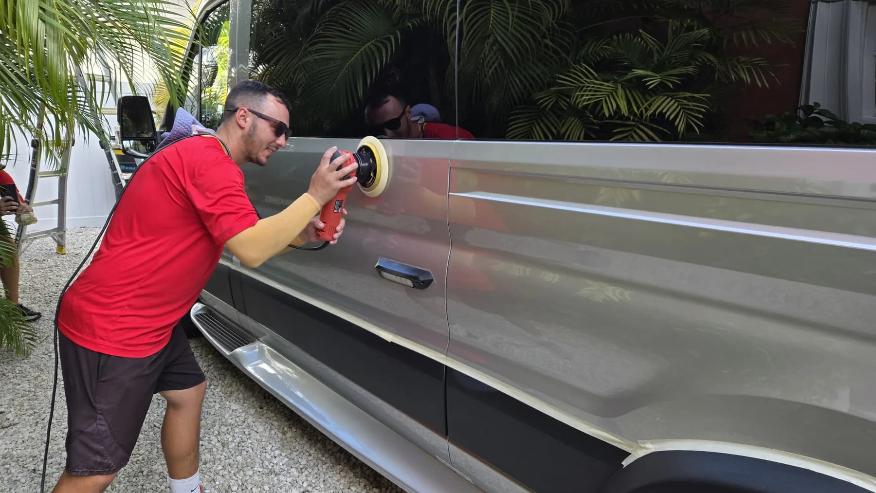 Ceramic coating work on RVs and cars by Leoserve in the Florida Keys (14)