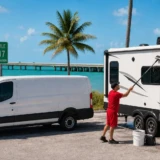 Mobile RV detailing in Marathon FL near the Florida Keys waterfront