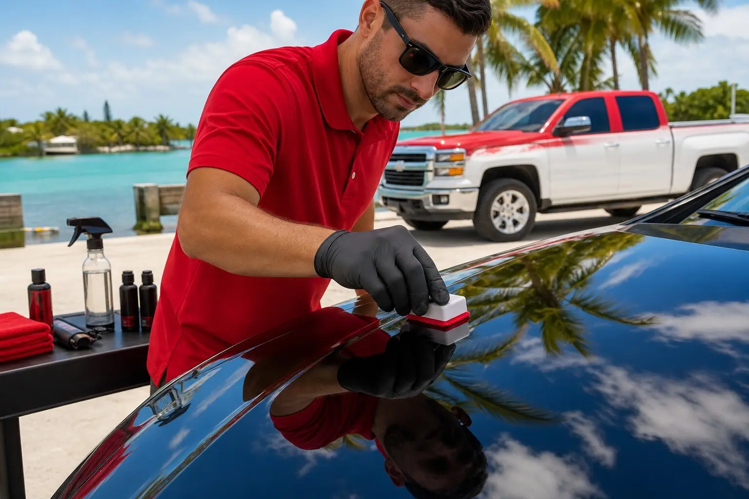 car detailing Key Largo FL ceramic coating application