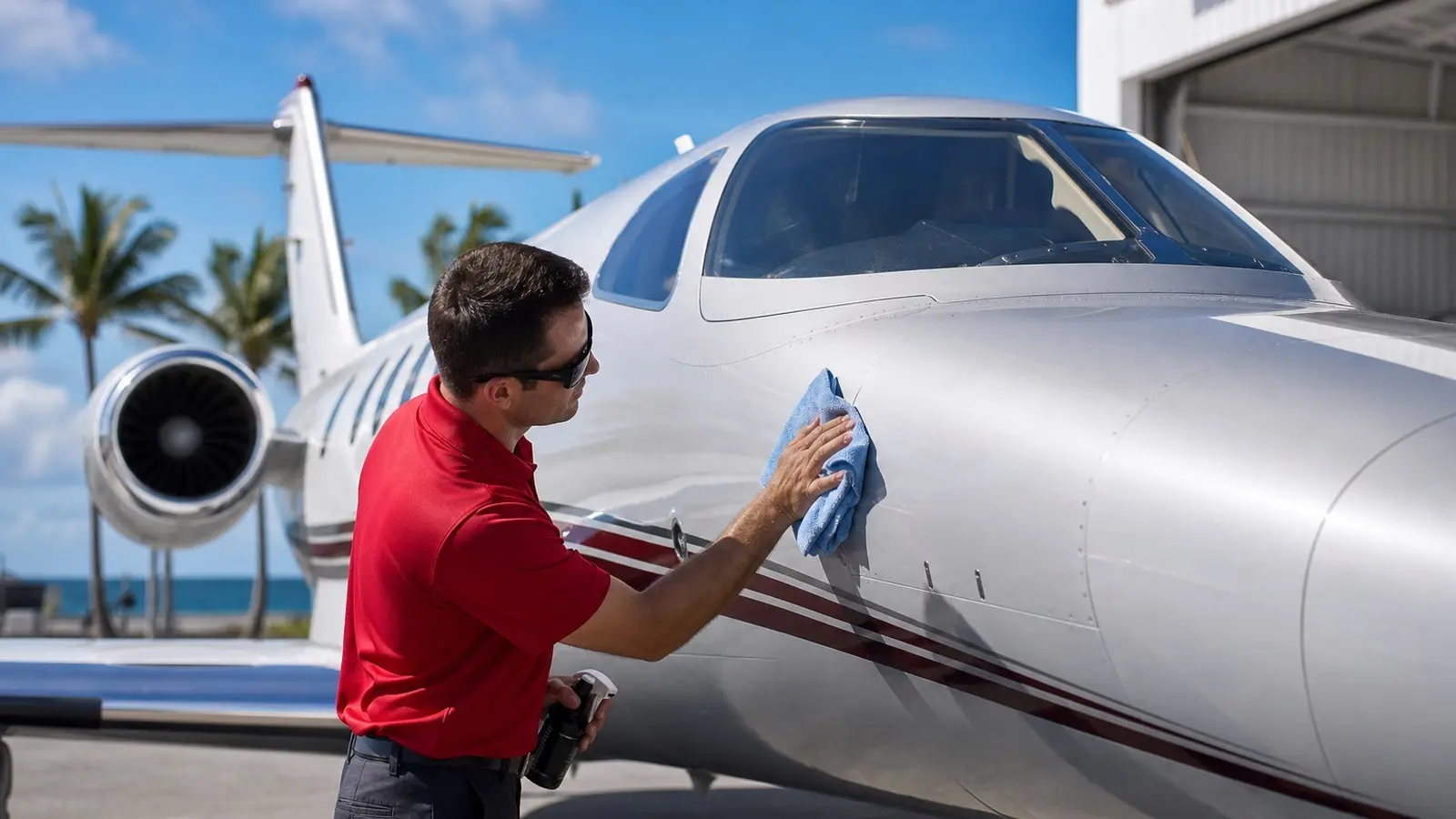 Summer ceramic coating Key West for aircraft exterior care