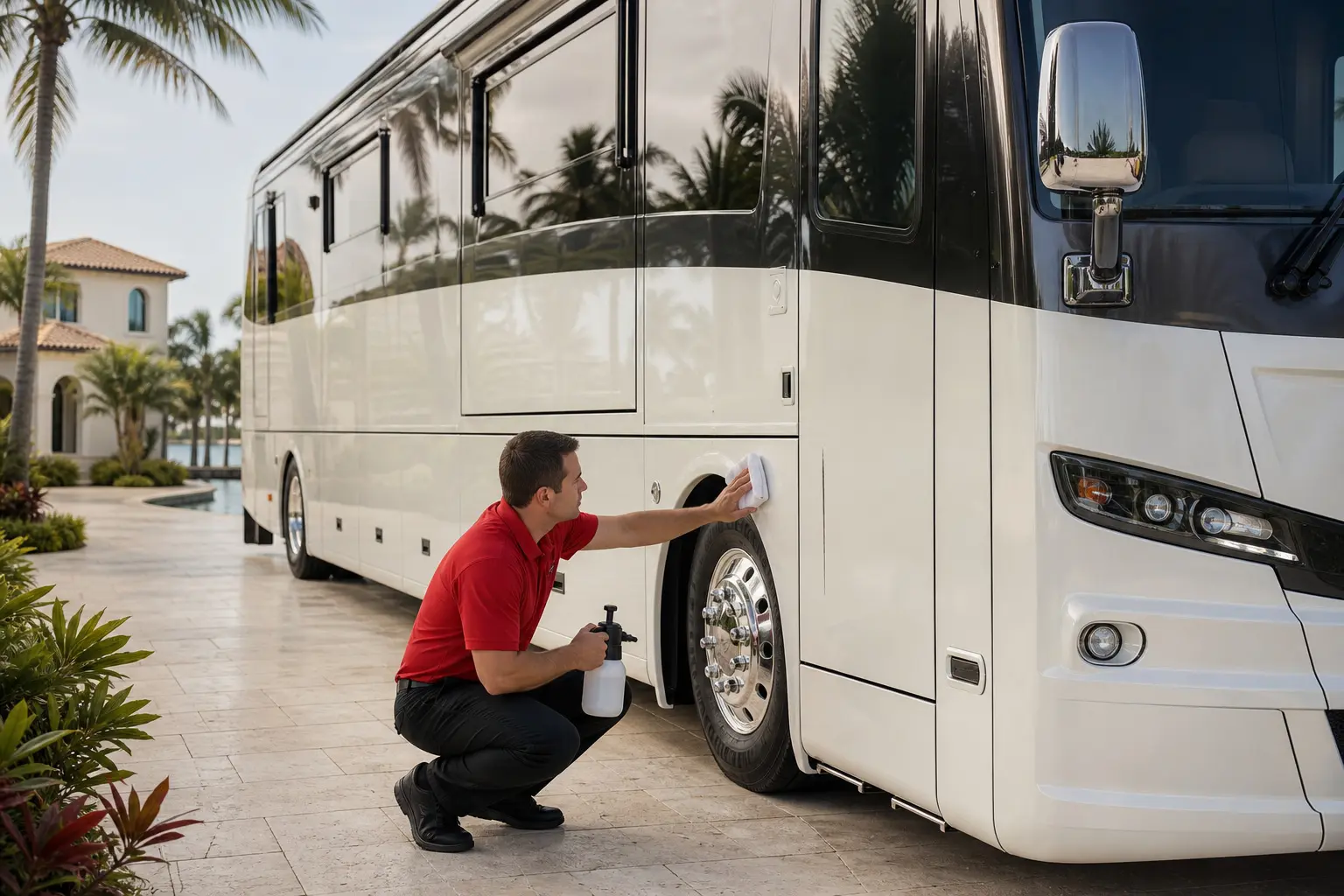 Leoserve addresses each streak, surface, and type of debris independently, using the cleaning solution appropriate to the condition and material.